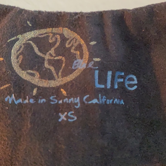 Blue Life Suede Black Mini Dress w/ Fringe Trim - XS - Picture 4 of 6